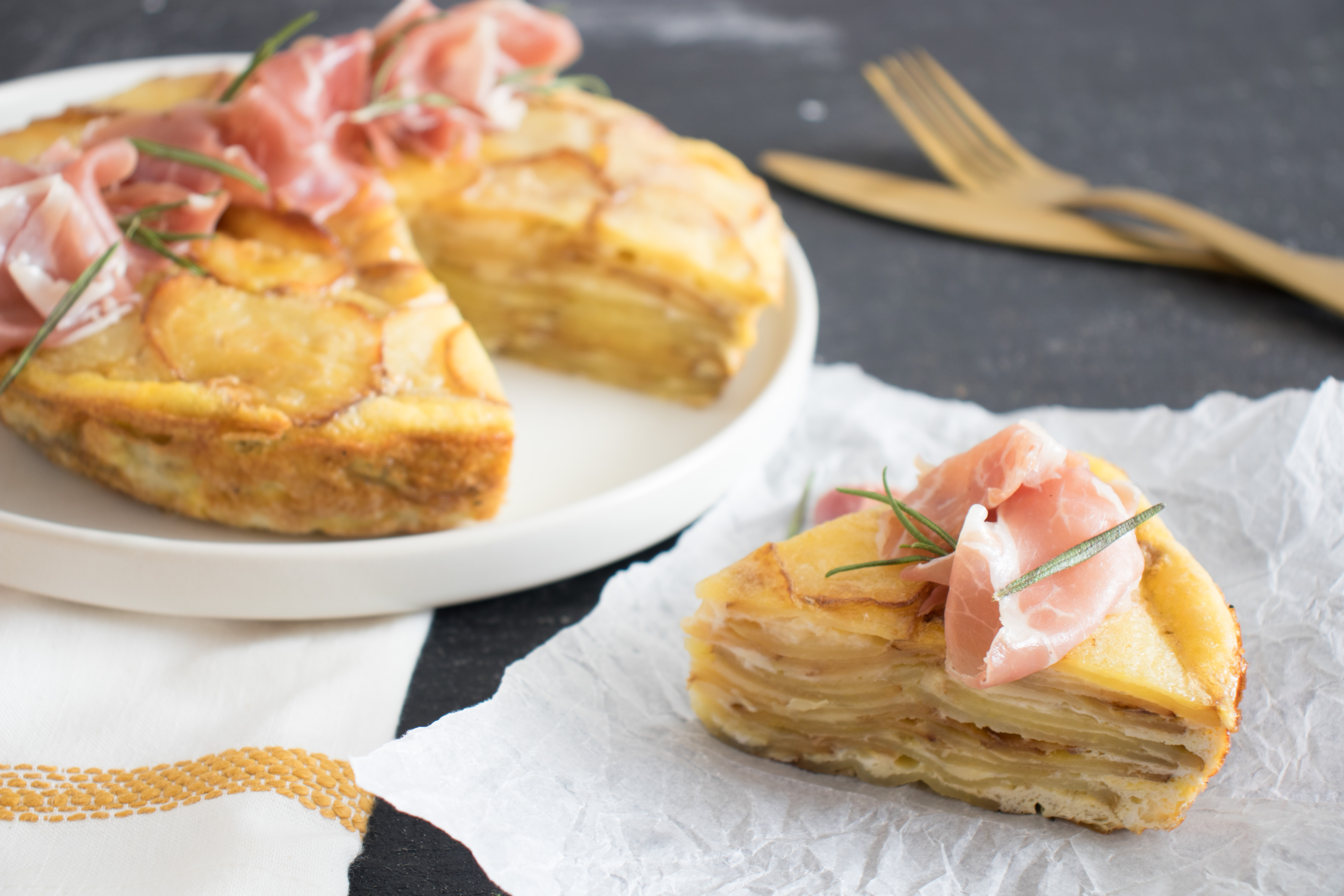 Ham And Cheese Omelette In Spanish