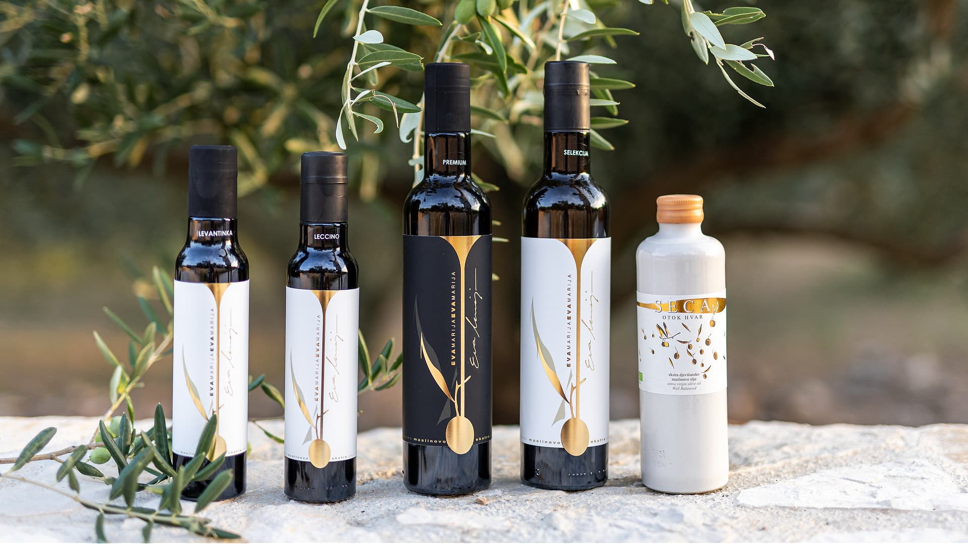 Oils ready for tasting