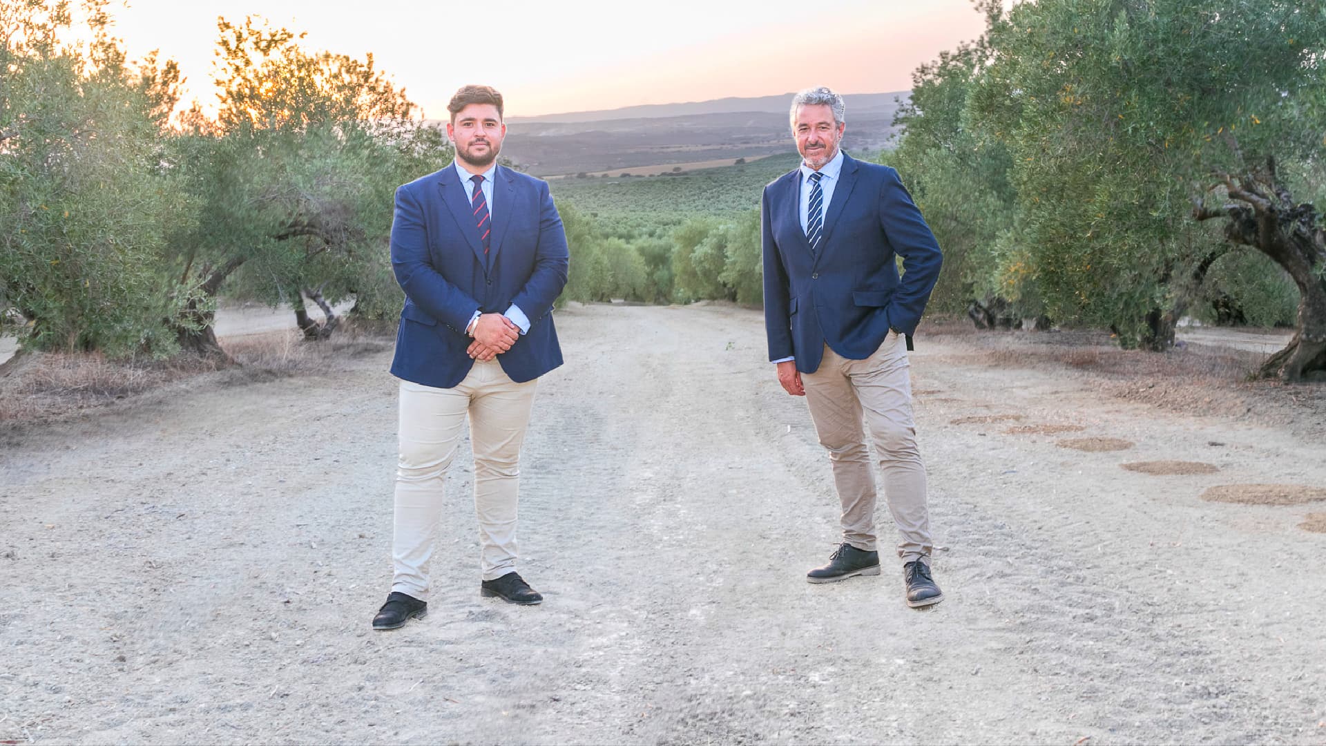 José María Chica (left) with his father, José Chica
