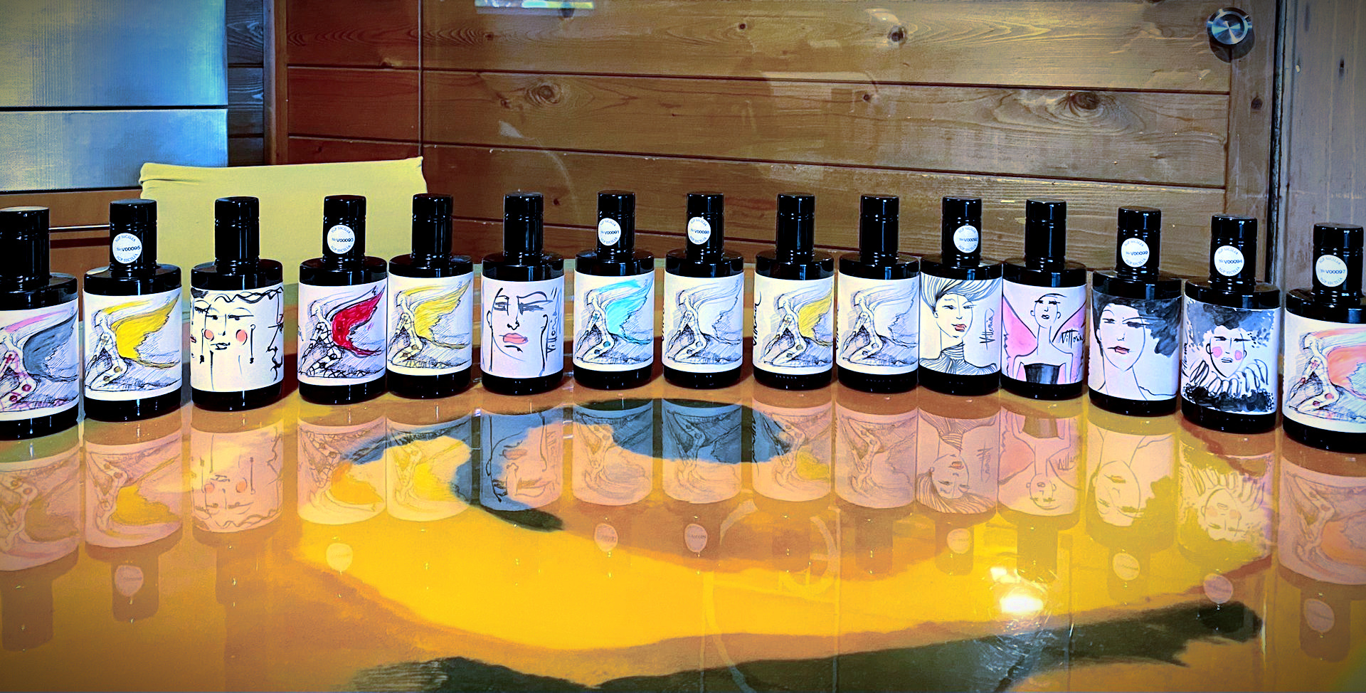 Illustrated labels evoke the company’s history and philosophy. (Photo: Vernèra)