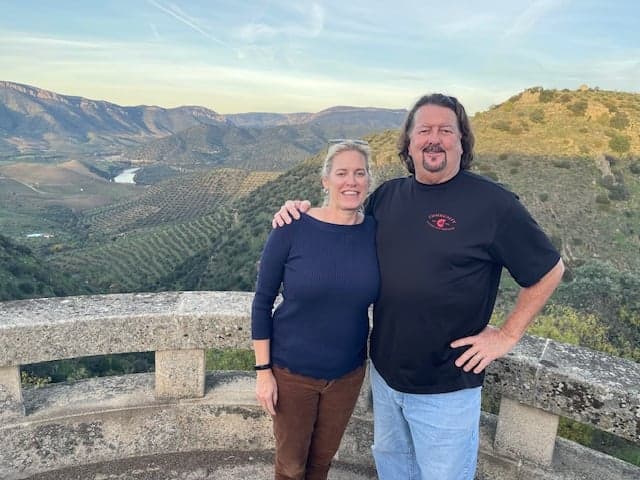 Billl DeWitt and his wife Michelle in Portugal. (Photo: Bill DeWitt)