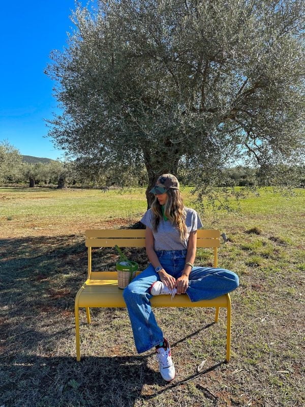 Eleni Florou among her olive groves (Photo: Eleni Florou)