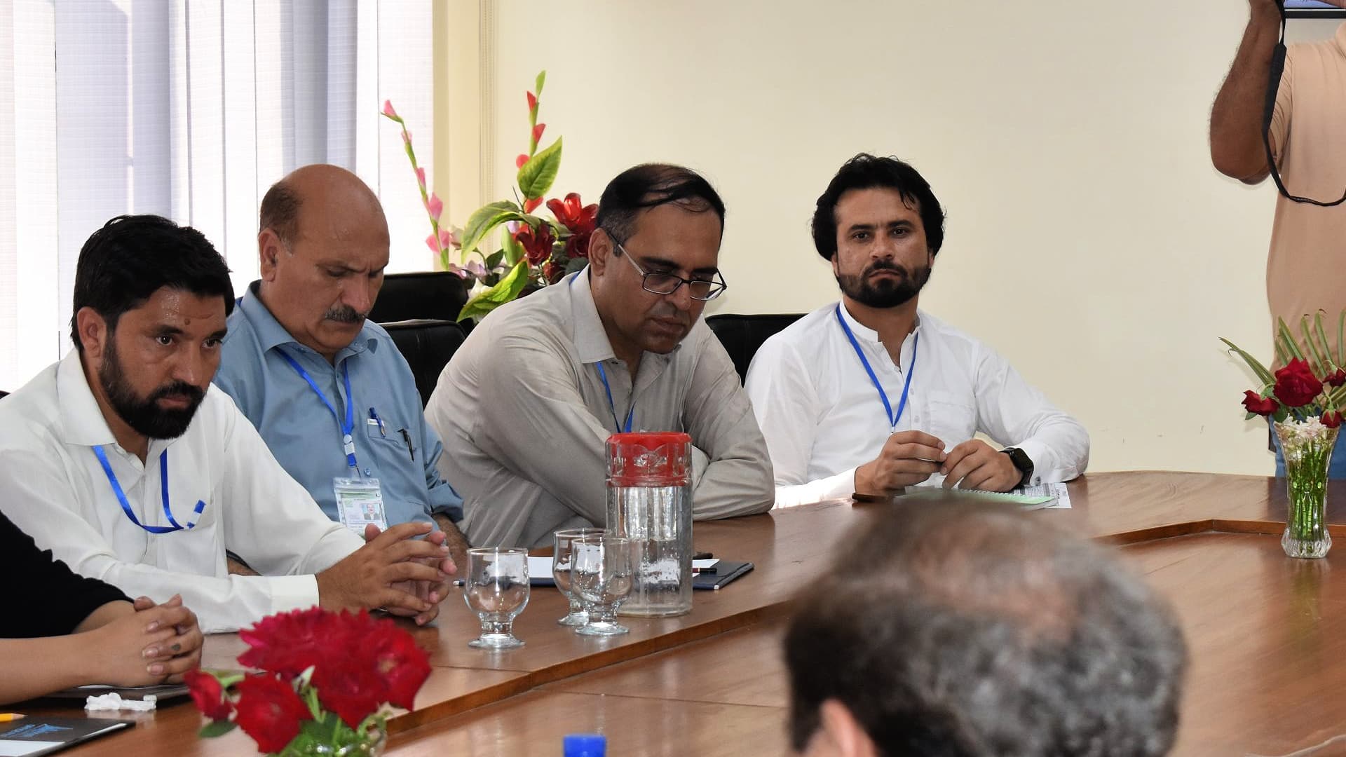 Saeed Ur Rahman (right) is among the specialists working to develop olive farming in northwestern Pakistan. (Photo: Saeed Ur Rahman)