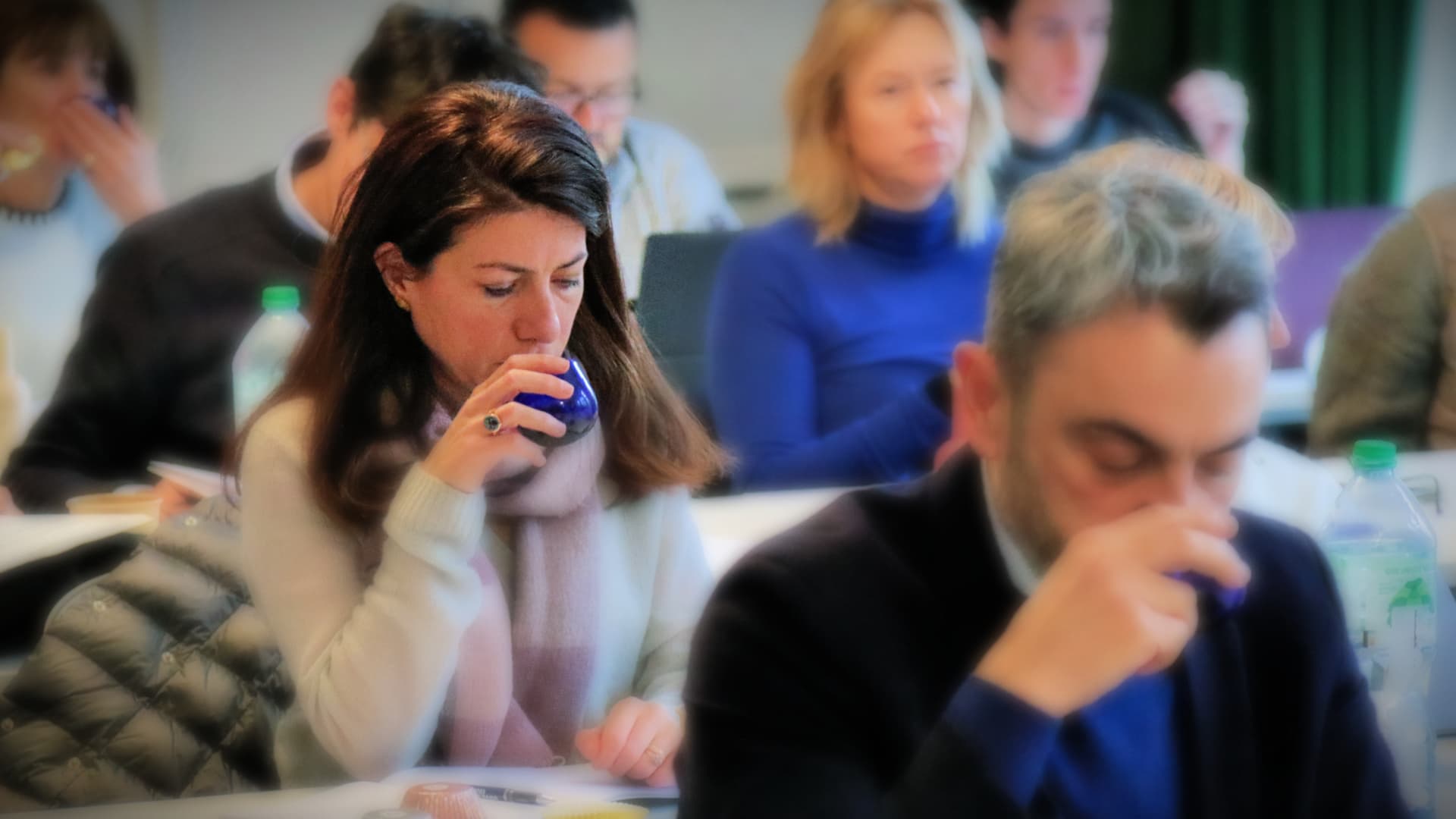 Along with retailers and importers, olive oil producers attended the course to learn the latest industry trends and the wider olive oil sector. (Photo: Andrew Mullan for Olive Oil Times)