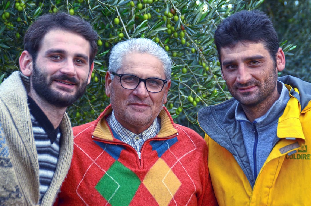 Vito Girone (left) with his brother Luigi and his father Michele