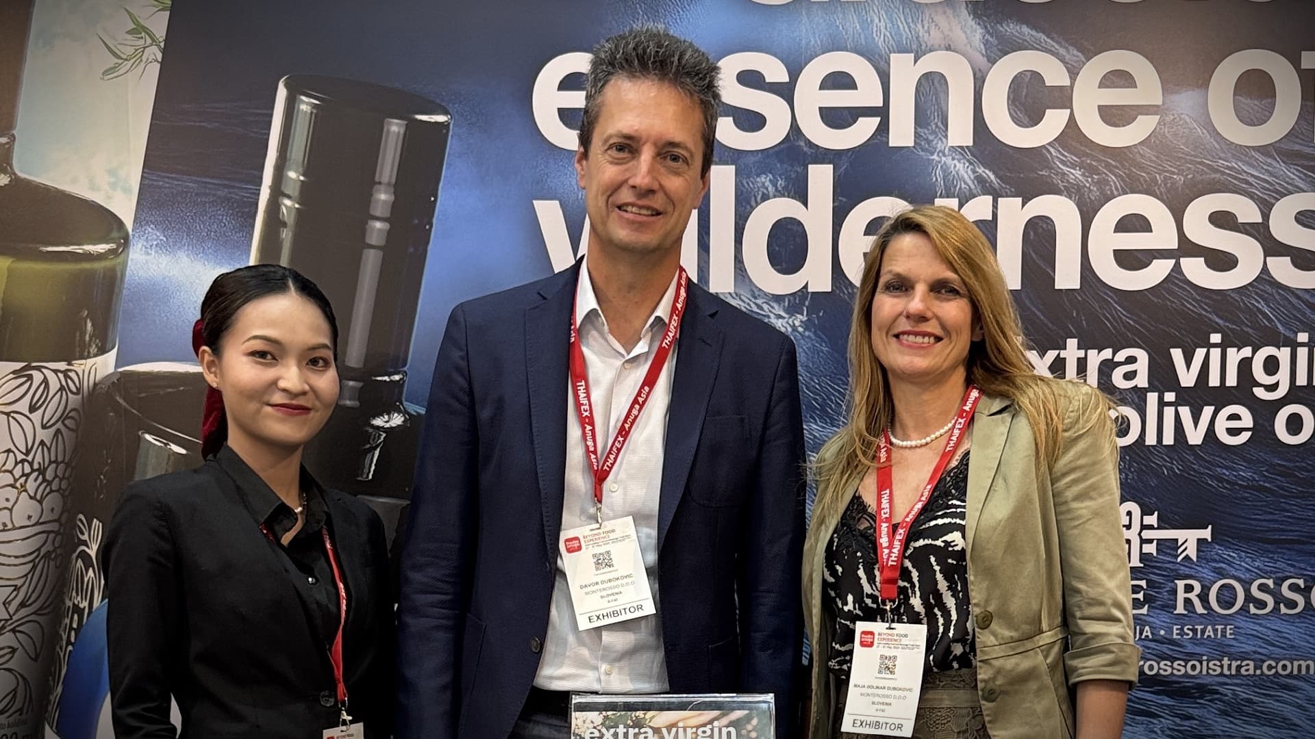 Davor Duboković with his wife Maja (right) at the Thaifex trade fair in Bangkok, 2025.