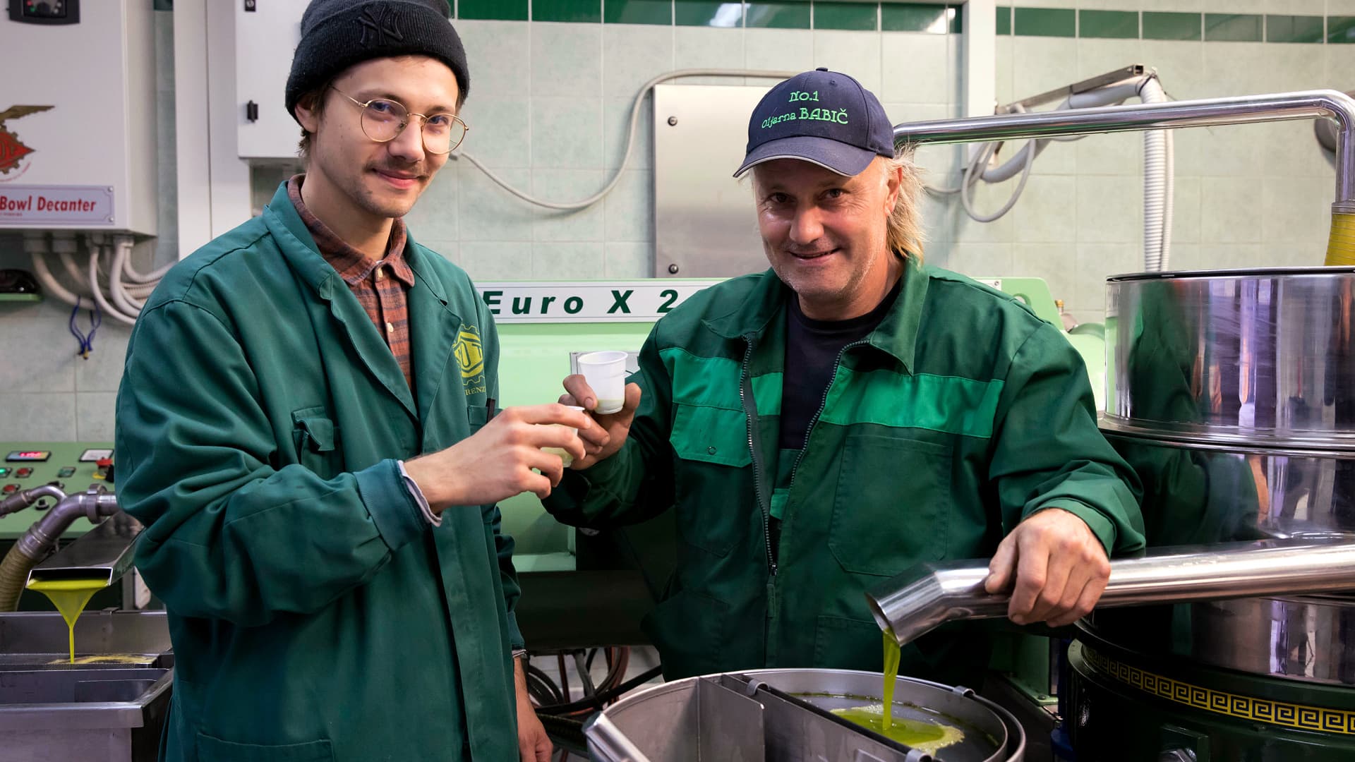 Son Rok and father Sandi, dedicated to the production of premium oils