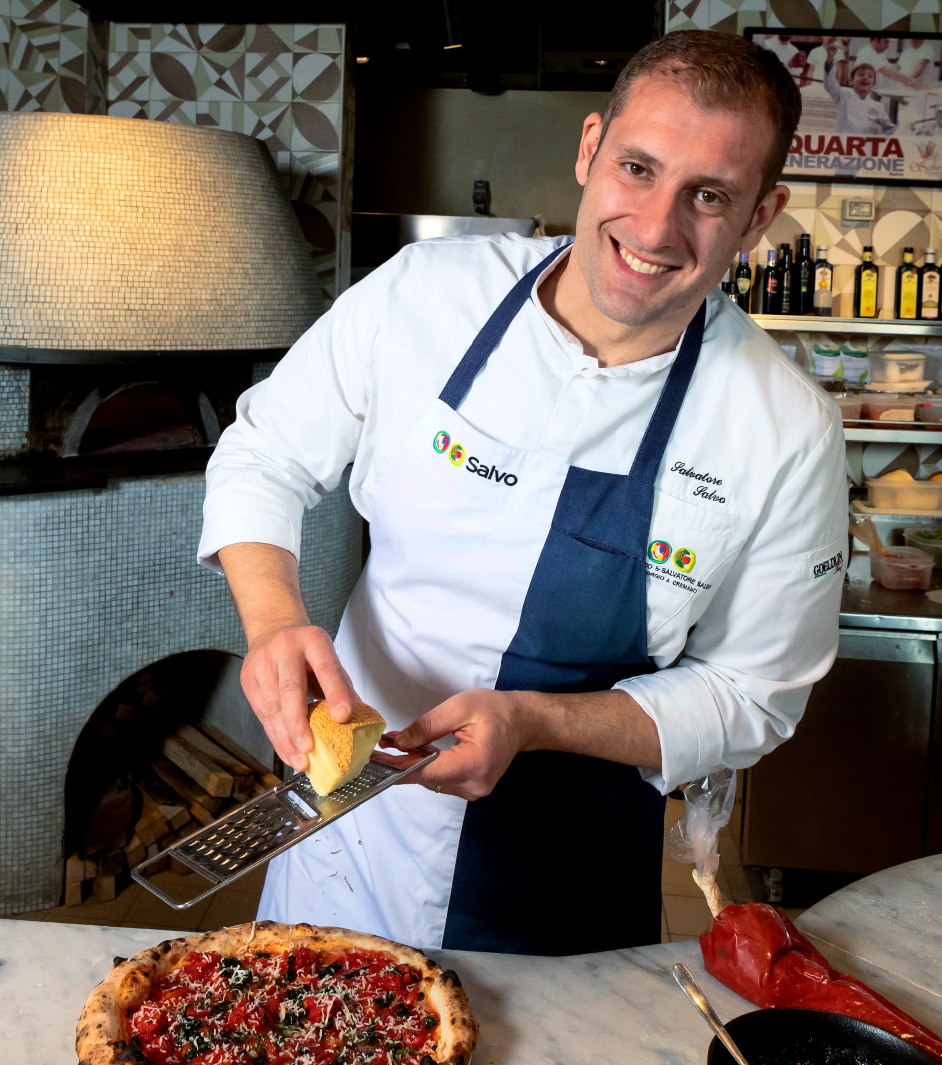 At Pizzeria Salvo in Naples’ Riviera di Chiaia, Salvatore Salvo crafts traditional Neapolitan pizza, refining all his creations with high quality extra virgin olive oils sourced from across Italy.