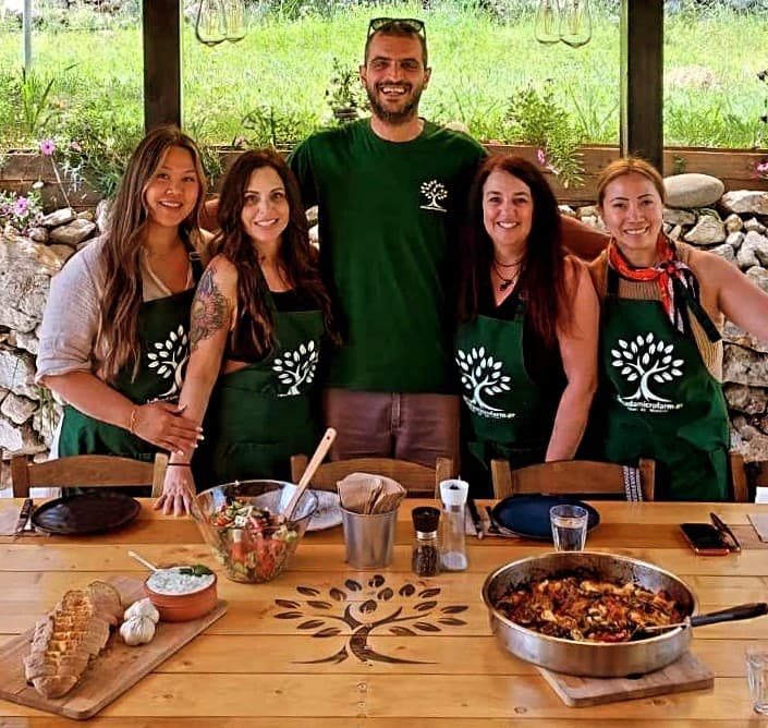 Cooking lessons at Lefkada Micro Farm