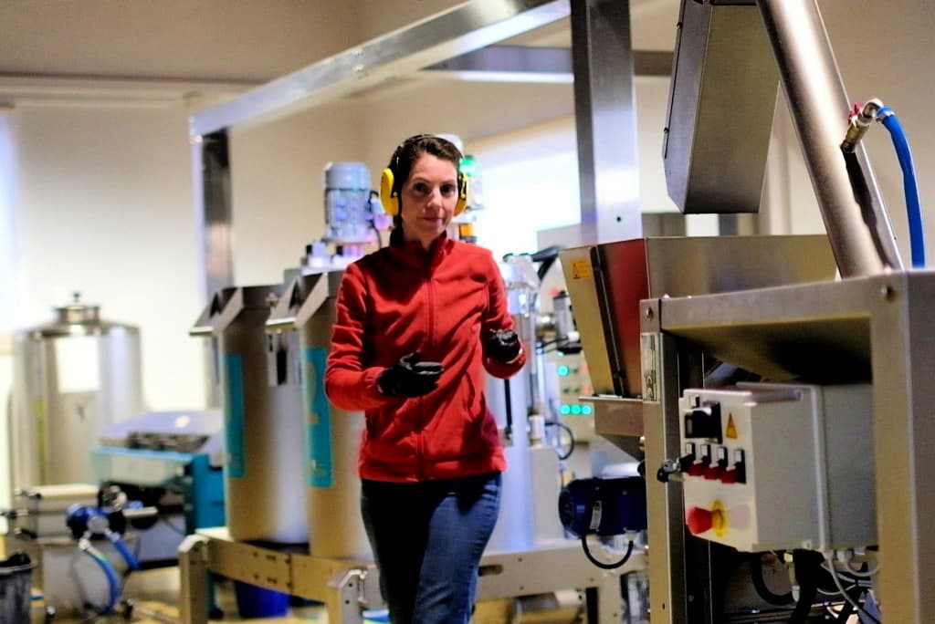 Ana Cardoso at Monte do Camelo mill