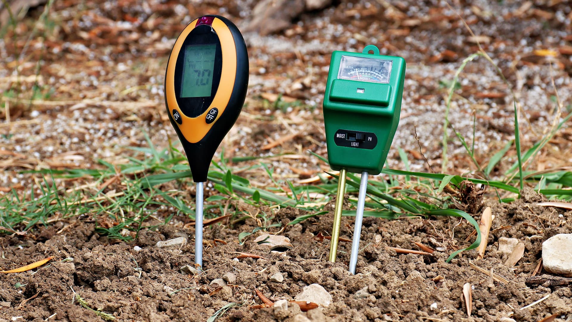 Moisture-measuring devices in the orchards