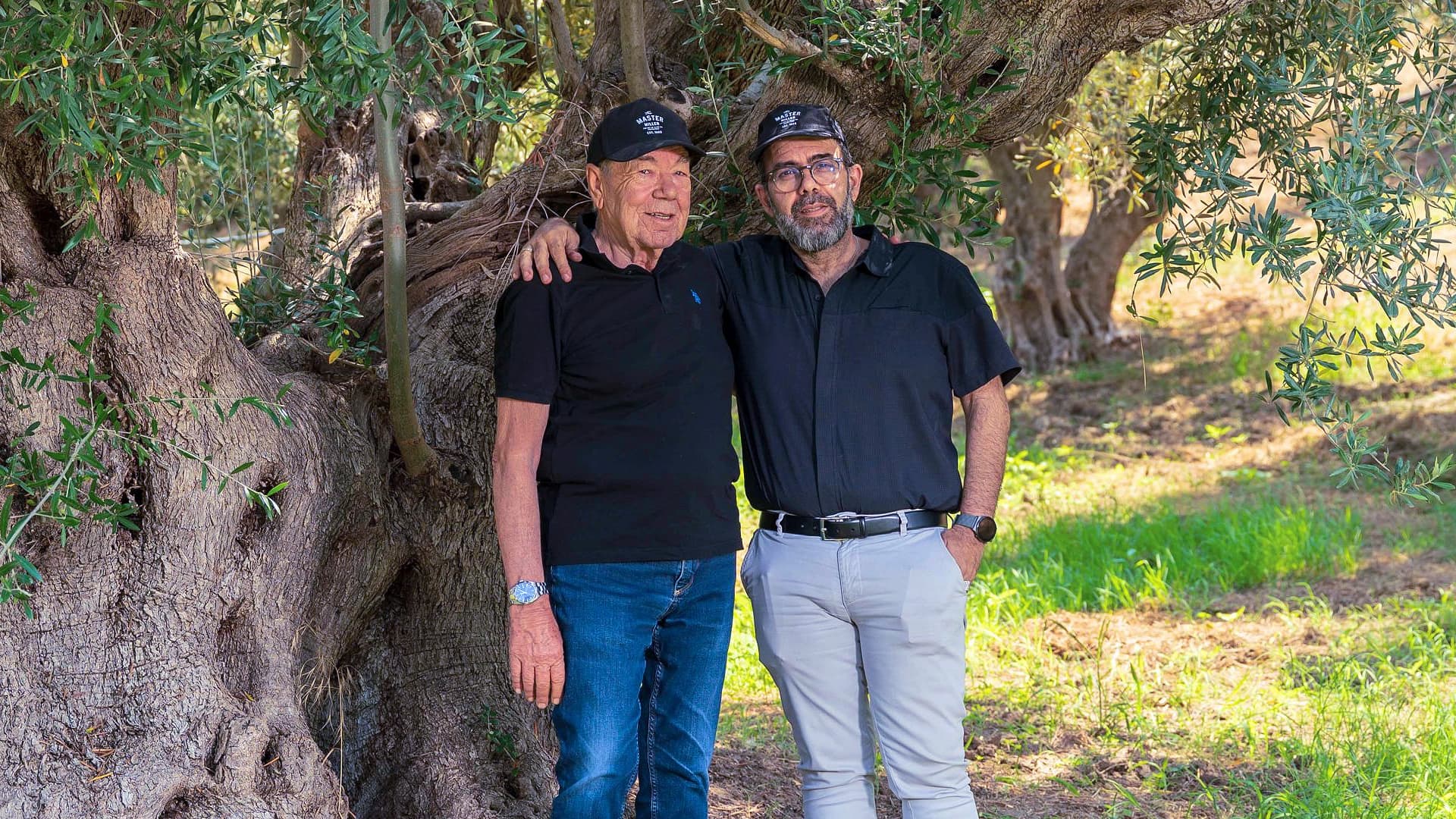 The Master Miller founder, Konstantinos Papadopoulos and his father, Giorgos, whose decades of work in olive oil production paved the way for the company’s international success.