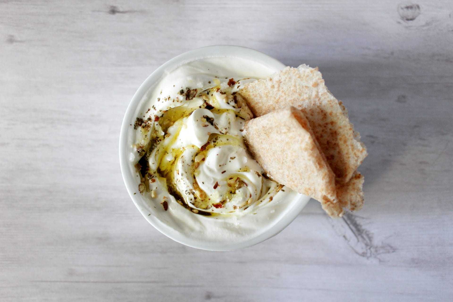 Labneh with Za'atarSpiced Olive Oil Olive Oil Times Labneh with Za